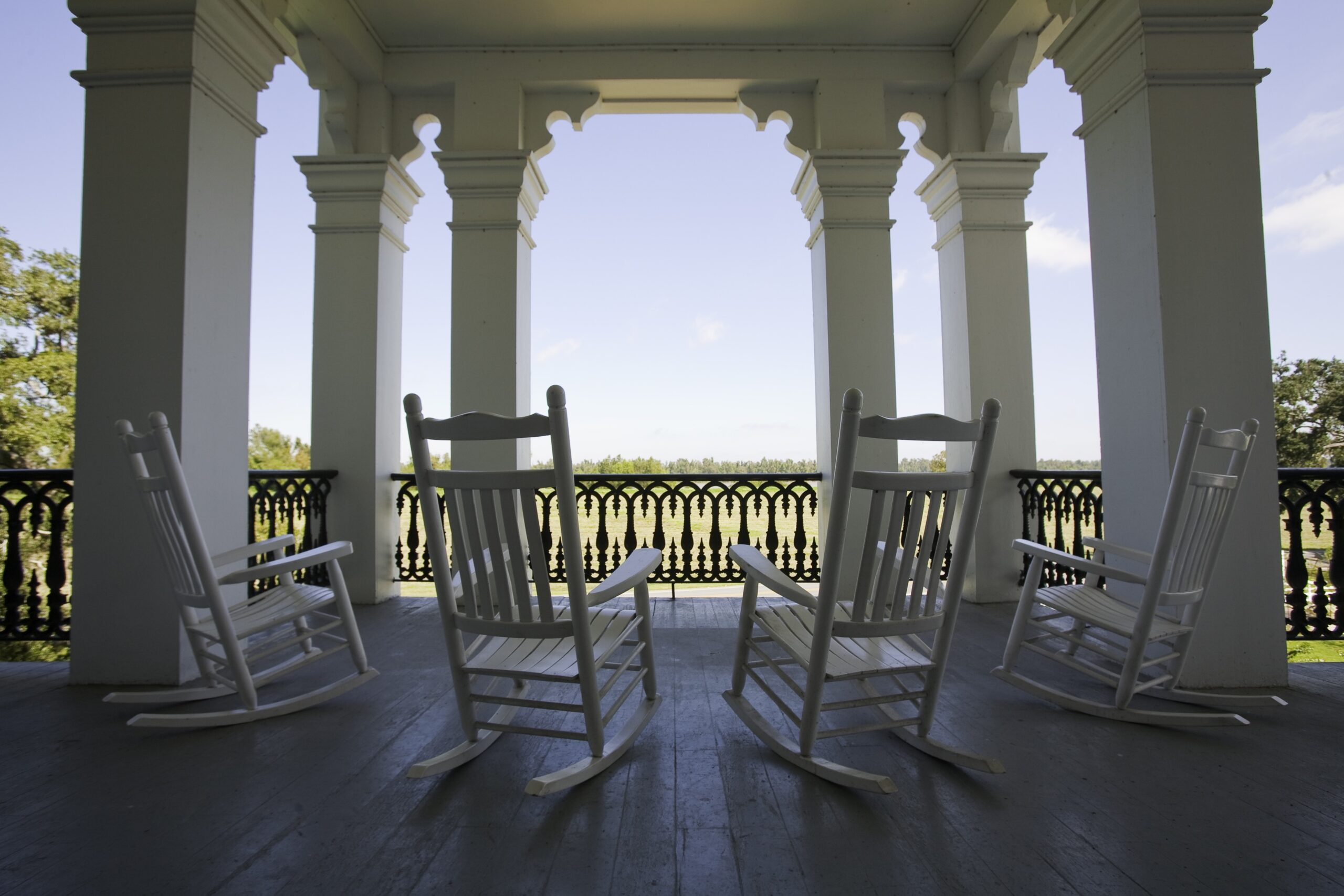 Iberville tourism sites including St. John the Evanglist Church in Plaquemine, Nottoway Plantation and the Madonna Chapel.