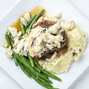 Roberto's River Road Restaurant is located in Sunshine, La. The steak special is a char-grilled filet over truffle smashed yukons topped with jumbo lump crab with spring honey butter.